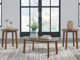 Bay Furniture Gallery - Ashley Furniture - Gordonay Table (Set of 3) - Occasional Table Set (3/CN) / Brown - T155-13
